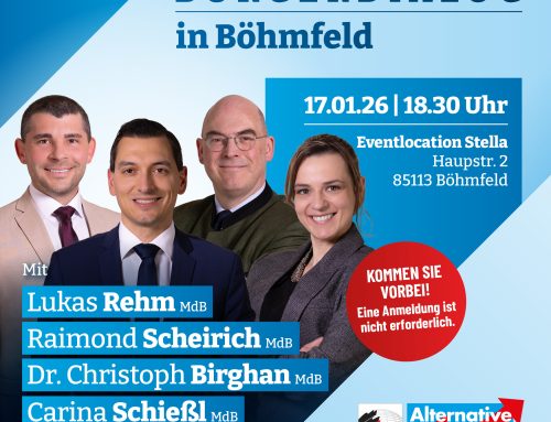 Einladung zum Bürgerdialog der AfD-Bundestagsfraktion nach Böhmfeld