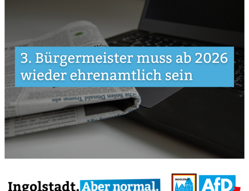 Pressemitteilung: 3. Bürgermeister muss ab 2026 wieder ehrenamtlich sein